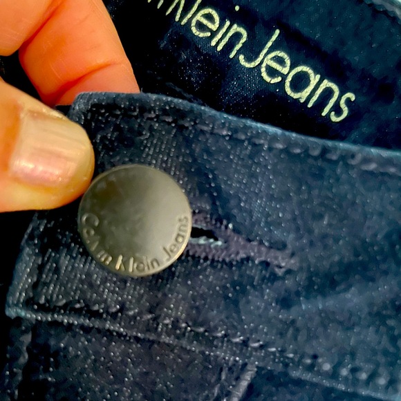 CALVIN KLEIN Jeans Women’s Straight Size 12 Dark Denim Blue - Picture 2 of 12